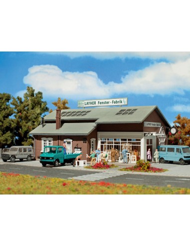 Vollmer 45592 - Kit Negozio e fabbrica di finestre