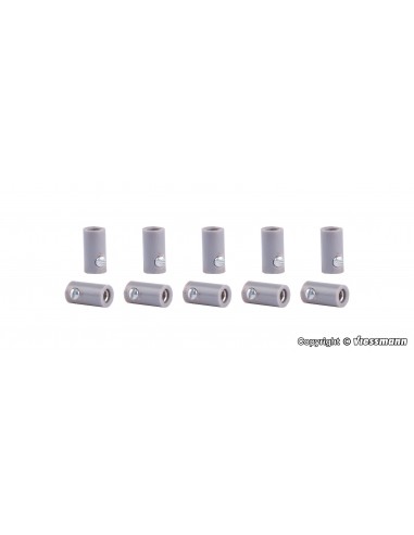 Viessmann 6885 - Spinetta femmina grigio, serraggio a vite