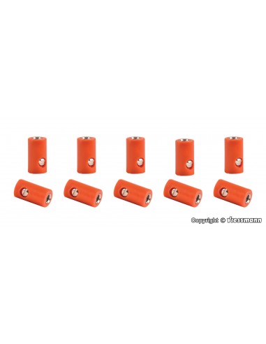 Viessmann 6884 - Spinetta femmina arancio, serraggio a vite