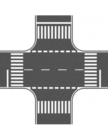 NOCH 60712 - Incrocio stadale con segnaletica orizzontale
