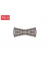 Peco SL-193 - Incrocio corto insulfrog angolo 24°, lunghezza 127mm.