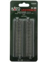 Kato 20-420 - Binario diritto Unitrack S124V per viadotto, 124mm, 2 Pz.