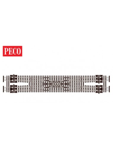 PECO SL-E383F - Incrocio quadruplo, scissors Crossover elecrofrog