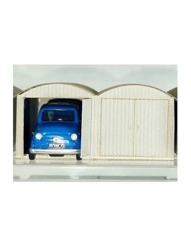 Pirata PI12113 GARAGE LAMIERA DOPPIO CON FIAT 500
