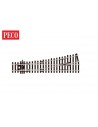 Peco SL-E92 - Scambio sinistro Streamline raggio piccolo codice 100 electrofrog