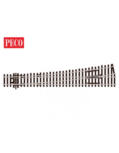 Peco SL-89 - Scambio sinistro Streamline raggio largo codice 100 insulfrog