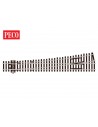 Peco SL-89 - Scambio sinistro Streamline raggio largo codice 100 insulfrog