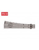 Peco SL-95 - Scambio destro Streamline raggio medio codice 100 insulfrog