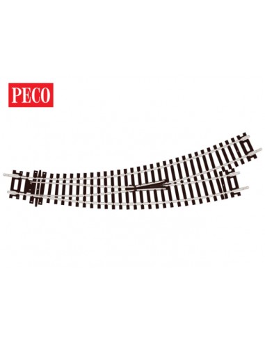 Peco ST-245 Scambio sinistro curvo Setrack insulfrog