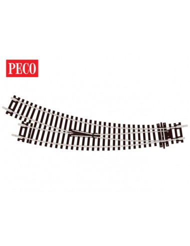 Peco ST-244 - Scambio destro curvo Setrack insulfrog