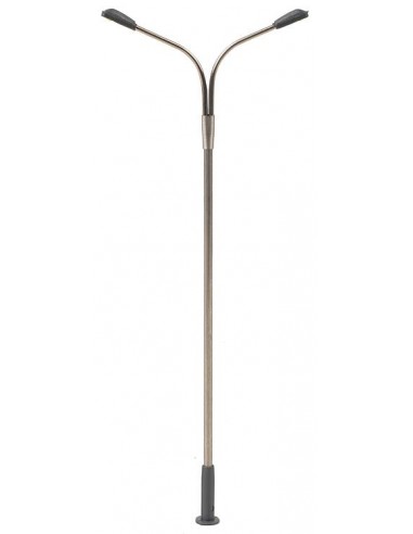 FALLER 180201 Lampione doppio a frusta, luce a LED