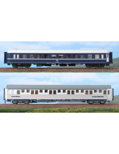 ACME 55081Set 2 carrozze letti anni Ottanta FS