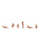 Noch 15949 - Scala H0 Set 6 personaggi, modelle nude.