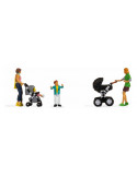 Noch 15584 Set  mamme con bambini e passeggini