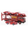 BREKINA 58481 Fiat 640 Bisarca Ferrari + 3 Ferrari 250 GTO