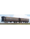 ACME 55328 set di due carrozze a due assi FS, livrea castano/isabella, ep.III