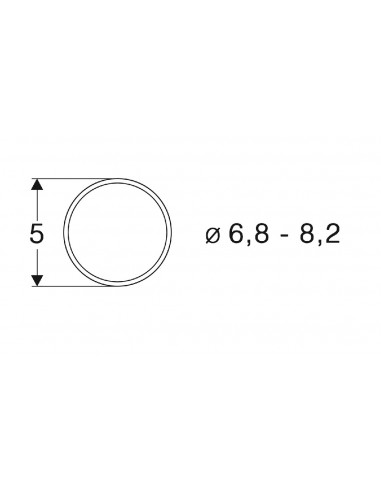 ROCO 40067 - ANELLI D'ADERENZA SCALA N, Ø 6,8 - 8,2 mm