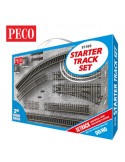 PECO ST-100 Set iniziale di binario raggio 2 Scala H0