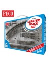PECO ST-100 Set iniziale di binario raggio 2 Scala H0