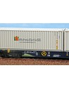 ACME 40425 Carro intermodale Tipo Sgnss Ermewa da 60 piedi caricato con un bulk Nordic Bulkers e un bulk Cogefrin, Ep.VI