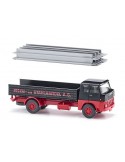 WIKING 041202- Camion Henschel con pianale e carico