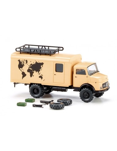 WIKING 085239 - Autocarro box (MB cofano corto) "Weltenbummler"