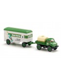 WIKING 037106 - Unimog U 406 con box trailer "Keller Geister"