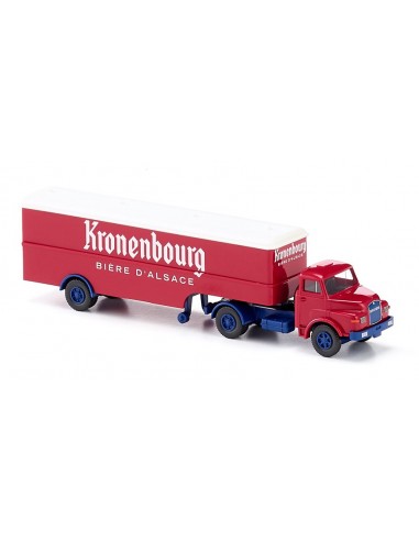 WIKING 051322 - Semirimorchio box (Saviem) "Kronenbourg"