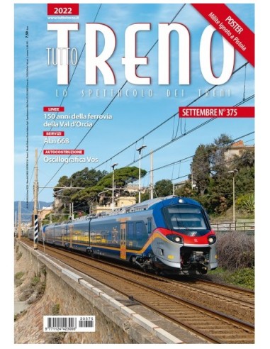 DUEGI EDITRICE TT375 tuttoTRENO n° 375 settembre 2022