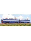 ACME 60644 Set 2 locomotive E.402 di Trenitalia, livrea blu/azzurro TTI con fascia tricolore, Ep. VI