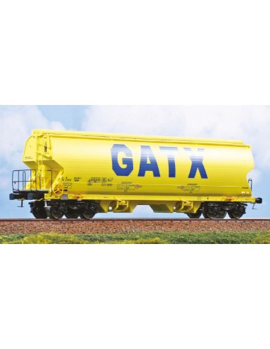 NME 525602 Carro tramoggia per trasporto cereali Tagnpps 95m³, GATX, livrea verde. Epoca VI. H0, DC