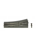 ROCO 42532 - Deviatoio sinistro Wl15 polarizzato 230mm  con massicciata