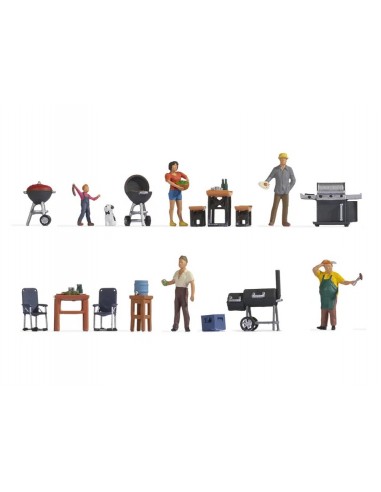 Noch 16200 - Set di figure a tema Barbecue Party