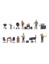 Noch 16200 - Set di figure a tema Barbecue Party