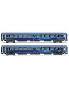 RIVAROSSI HR4408 FS set 2 carrozze Z1 livrea Intercity Notte, ep. VI