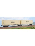 X-TRAINS 2390021 Carro intermodale Sggmrss 90‘ Wascosa