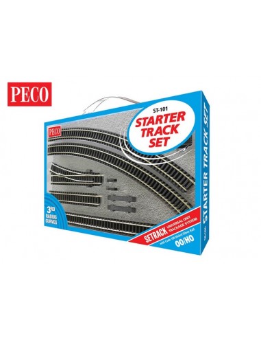 PECO ST-100 Set iniziale di binario raggio 2 Scala H0