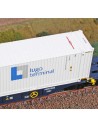 ACME 40419 Carro intermodale Sgnss CEMAT, con cassa mobile “Lugo Terminal”.