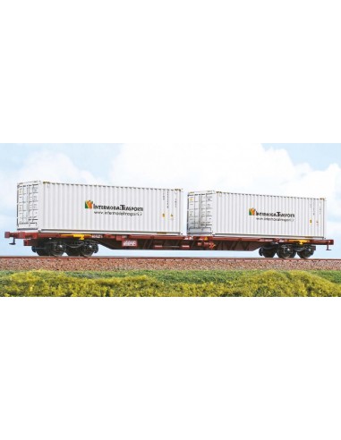 ACME 40231 Carro intermodale Sggnss Trenitalia, con due bulk 30’ “Intermodaltrasporti”.