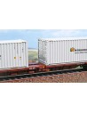 ACME 40231 Carro intermodale Sggnss Trenitalia, con due bulk 30’ “Intermodaltrasporti”.
