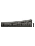ROCO 42582 - Deviatoio sinistro Wl10 polarizzato 345mm con massicciata
