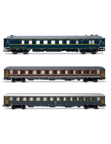 RIVAROSSI HR4361 FS, set di 3 carrozze "Alpen-Express" ep IVb