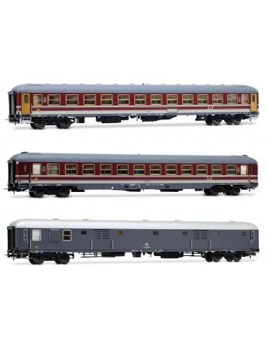 RIVAROSSI HR4362 FS, set di 3 carrozze "Alpen-Express" ep IVb