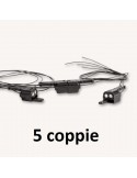 ALMROSE  8-104101/P5 - Coppia ganci magnetici condotta 2 poli NEM 362