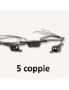 ALMROSE  8-104101/P2 - Coppia ganci magnetici condotta 2 poli NEM 362