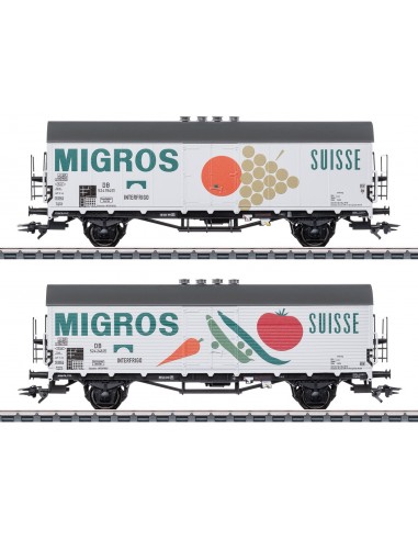 MAERKLIN 46173 SET 2 CARRI FRIGO MIGROS