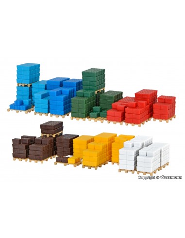 KIBRI 38662 - Set Deco scatole, merci su pallet