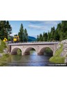 KIBRI 39721 - Kit Ponte ad arco in pietra diritto con pilastri rompighiaccio