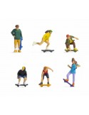 Noch 15889 Set  6 personaggi, corsa su skateboard.