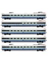 RIVAROSSI HR3025 Cisalpino, set 5 carrozze intermedie ETR 470, livrea originale, ep. V